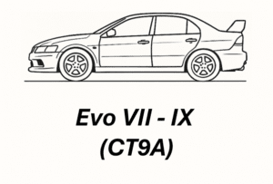 Evo 7 to 9 Line Art with Caption