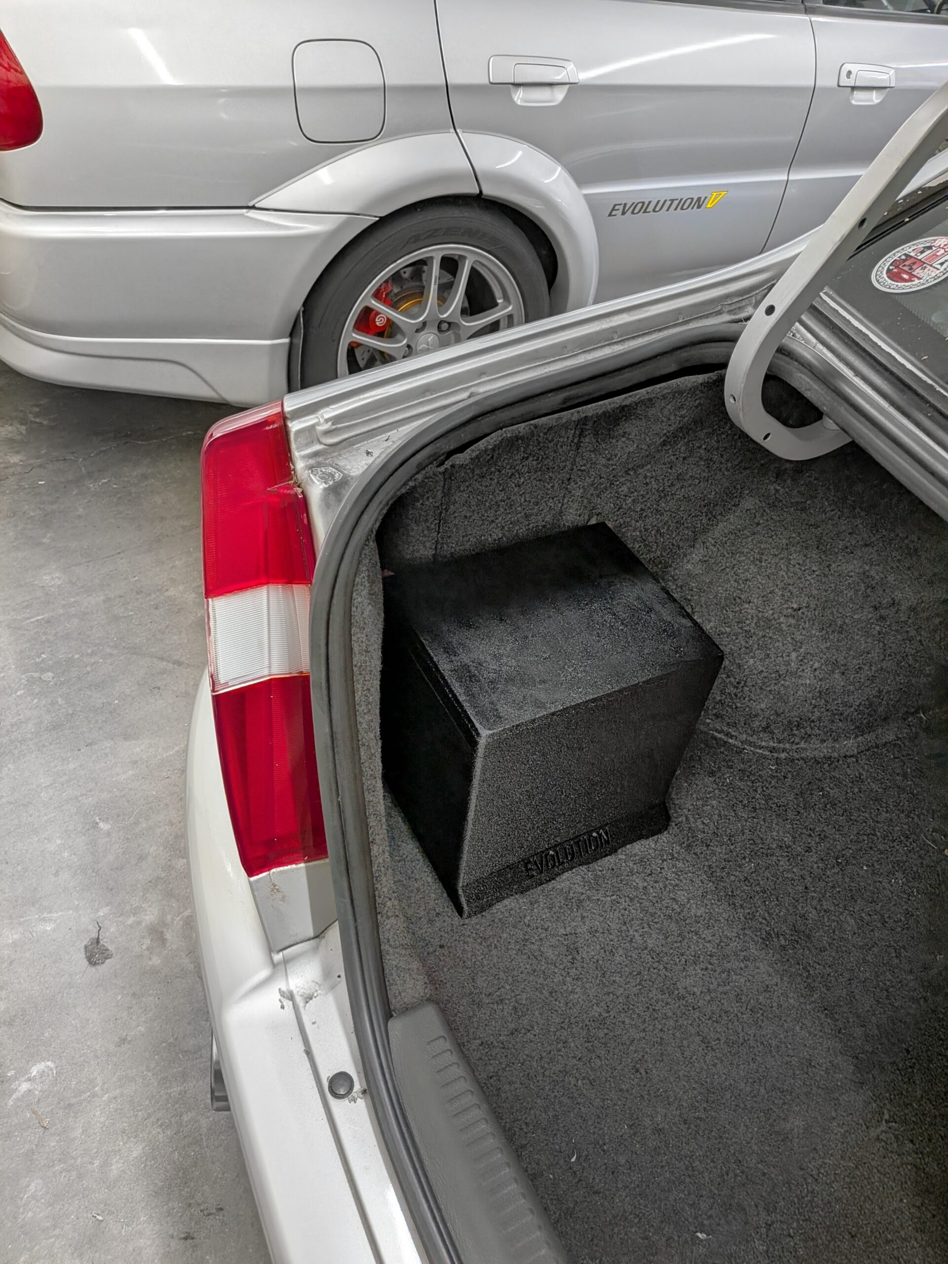 Trunk box installed