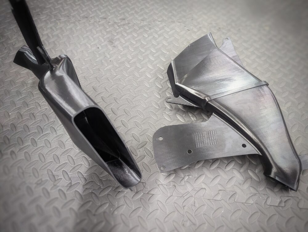 Left and Right Evo 5 OEM+ Brake Ducts Side