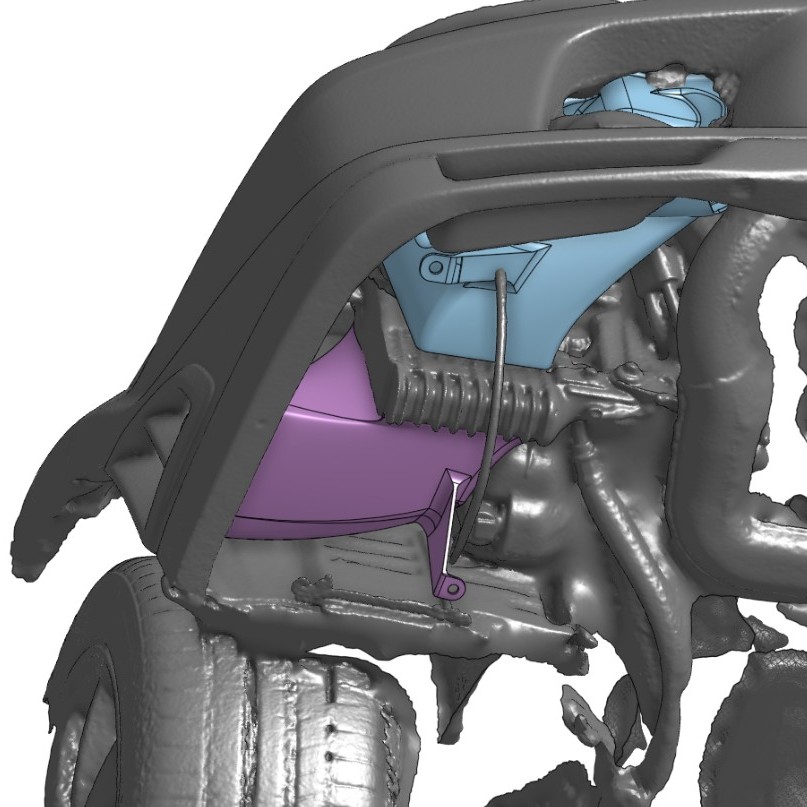 E6 TME Oil Cooler Inlet and Exit Ducts