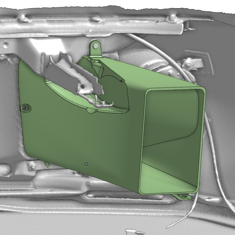 E6 Oil Cooler Inlet Duct