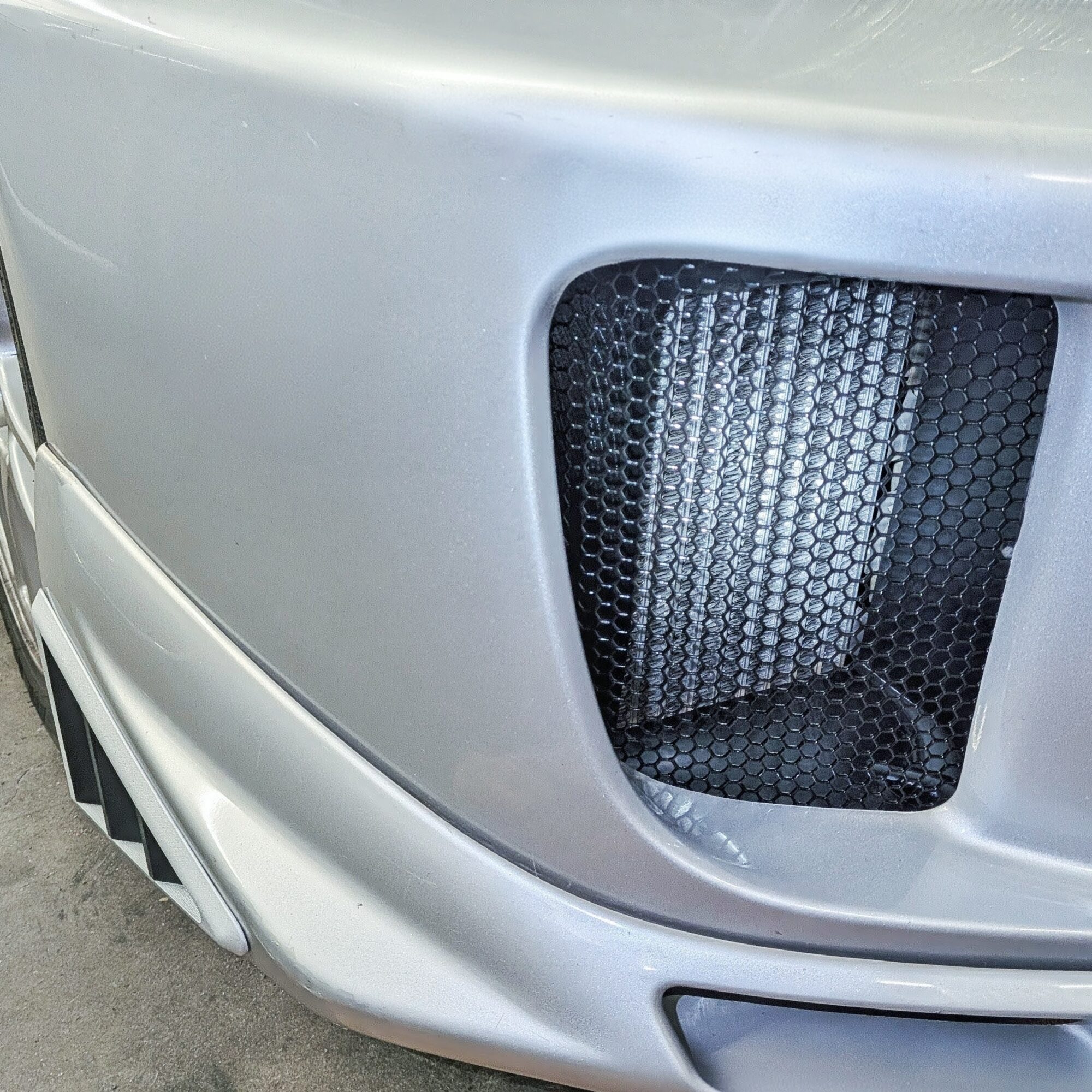 Evo 5 Oil Ducting on Car
