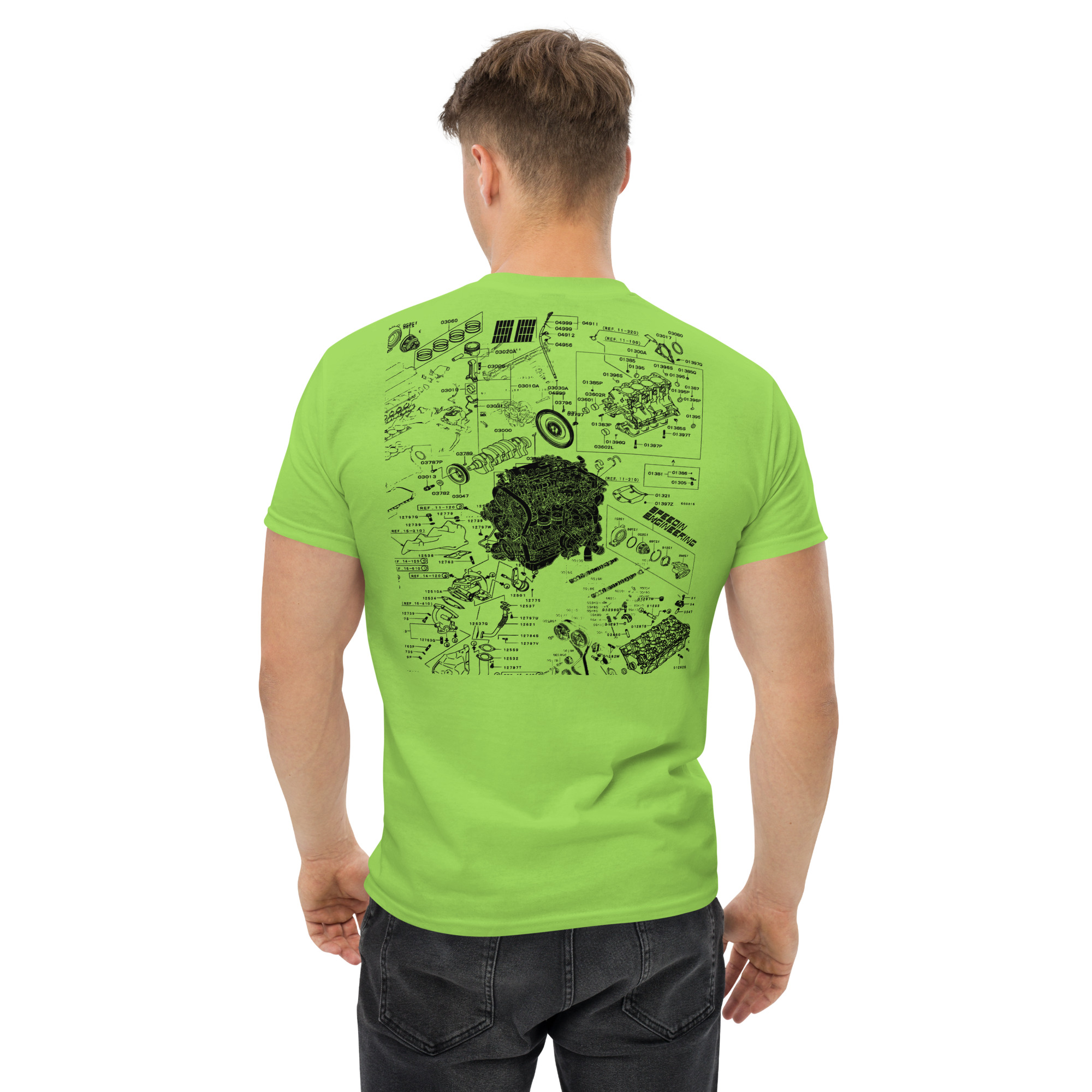 Speedin Engineering 4G63 Blueprint Tee - Image 5