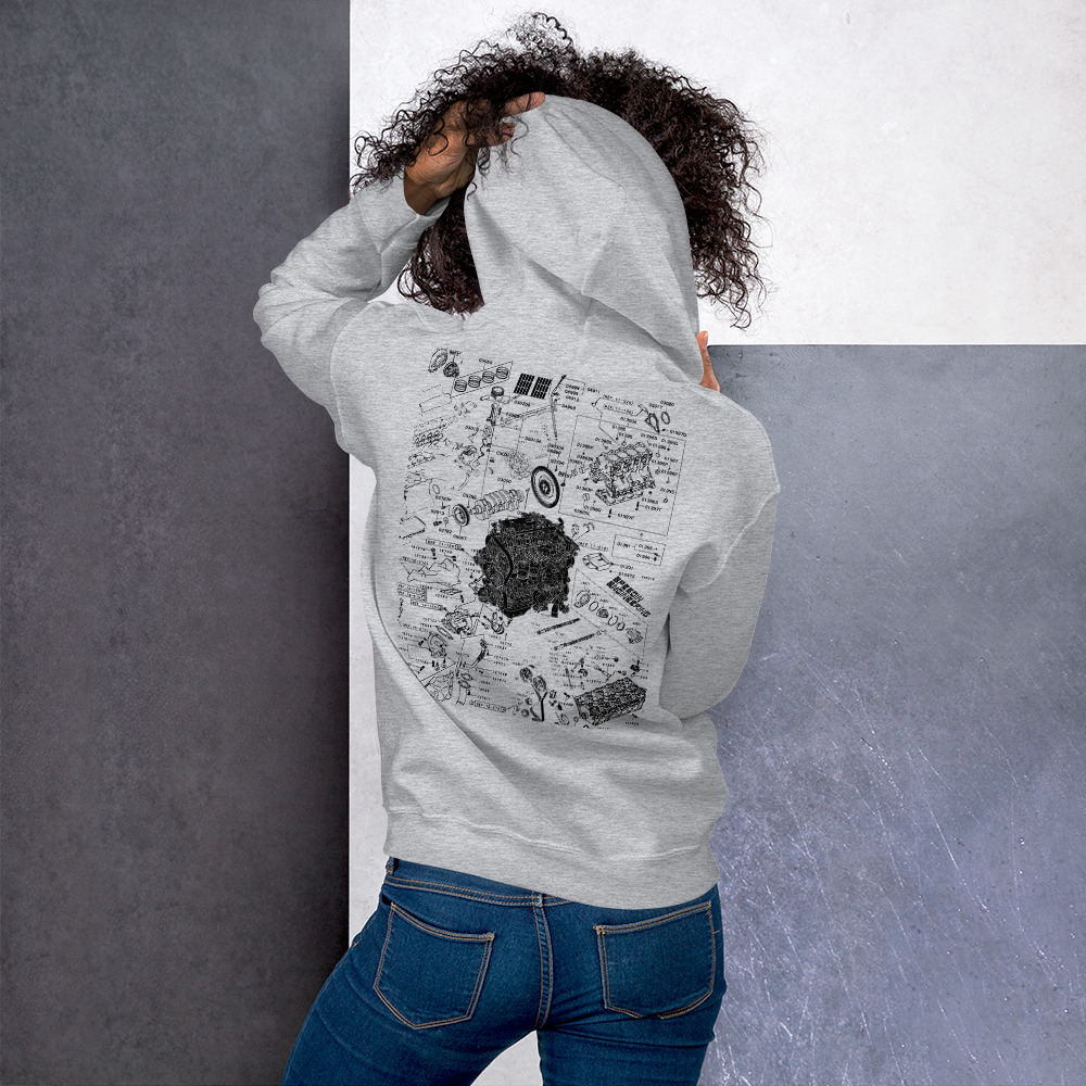 Speedin Engineering 4G63 Blueprint Hoodie