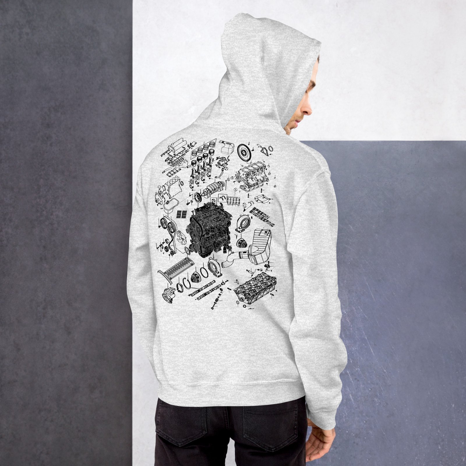 Speedin Engineering 4G63 Blueprint Hoodie - Image 10