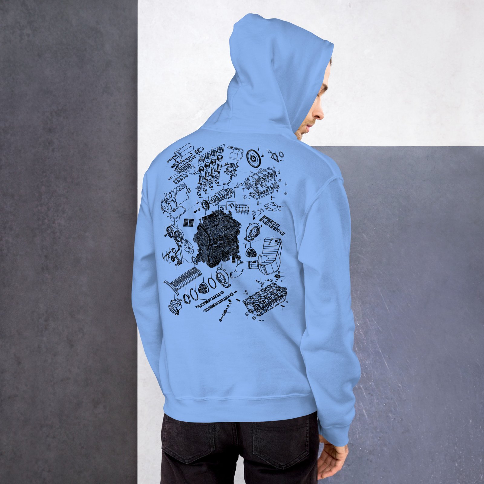 Speedin Engineering 4G63 Blueprint Hoodie - Image 12