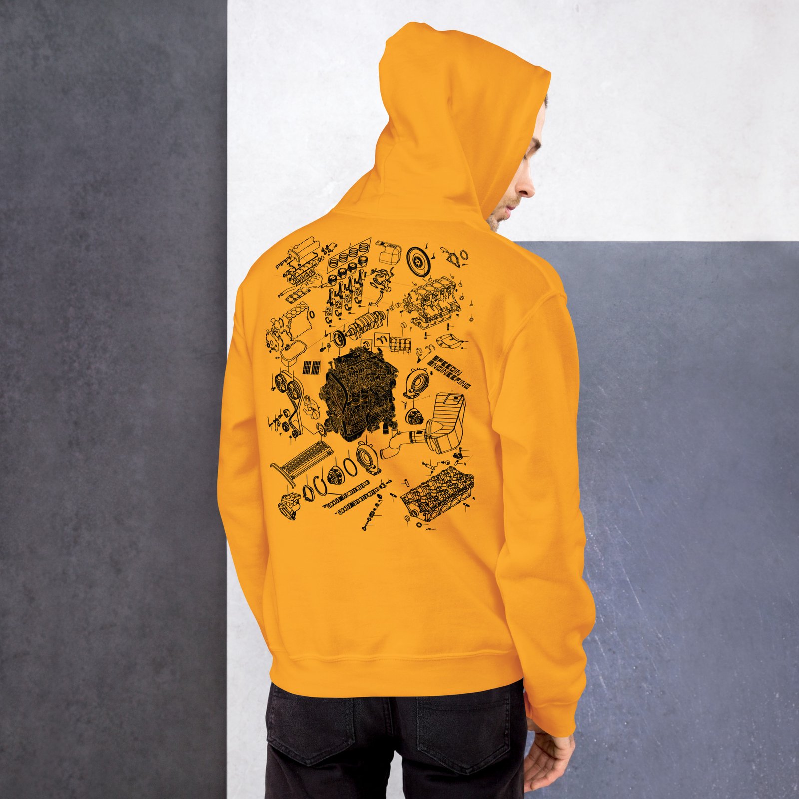 Speedin Engineering 4G63 Blueprint Hoodie - Image 13