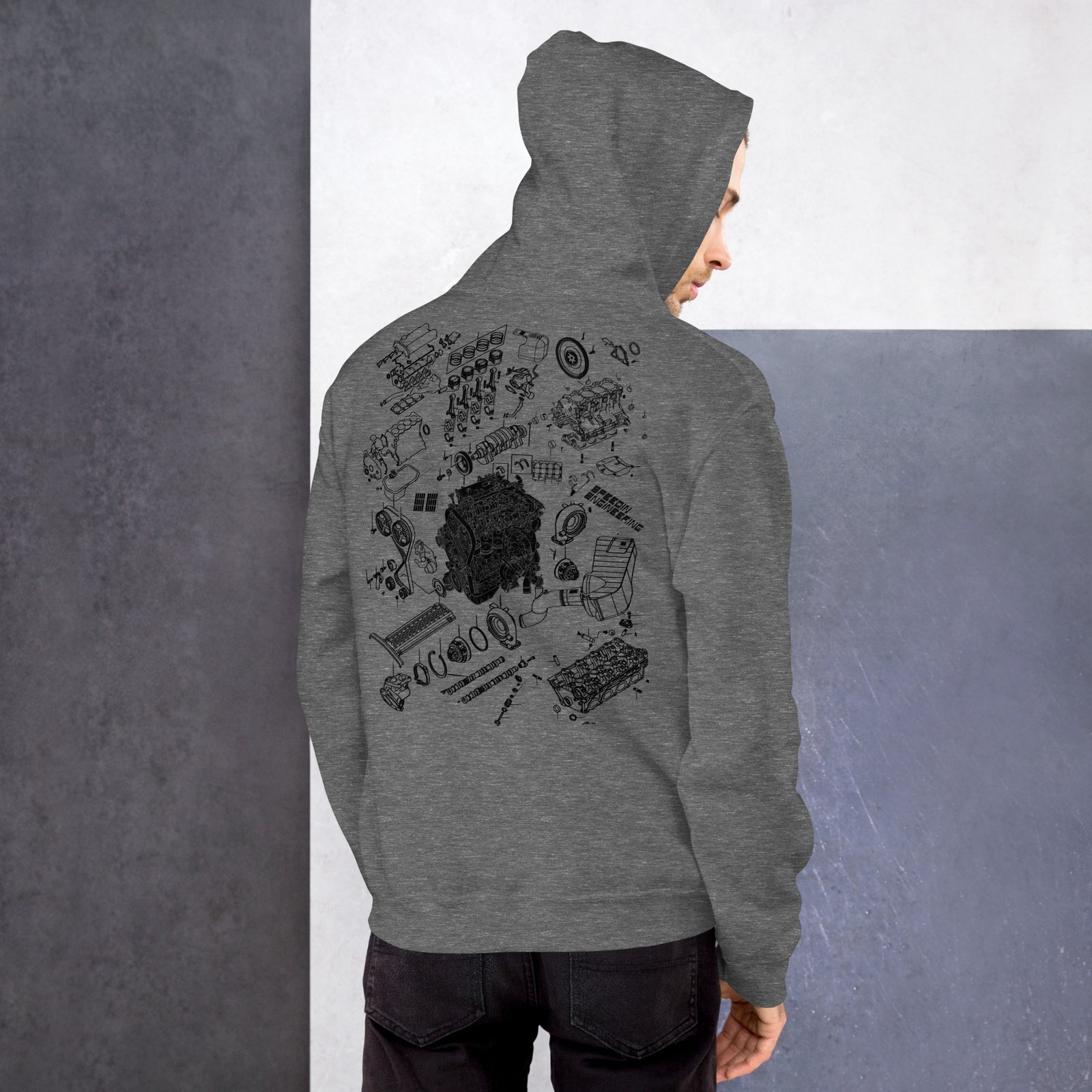 Speedin Engineering 4G63 Blueprint Hoodie - Image 11
