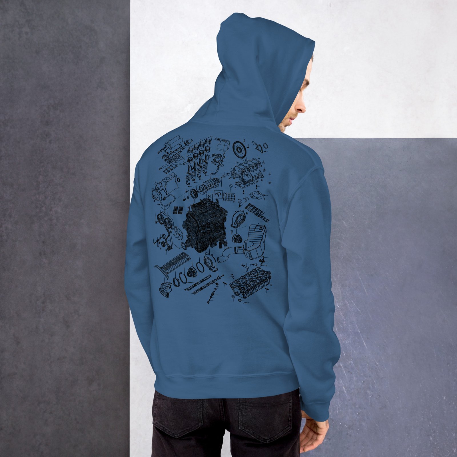 Speedin Engineering 4G63 Blueprint Hoodie - Image 4