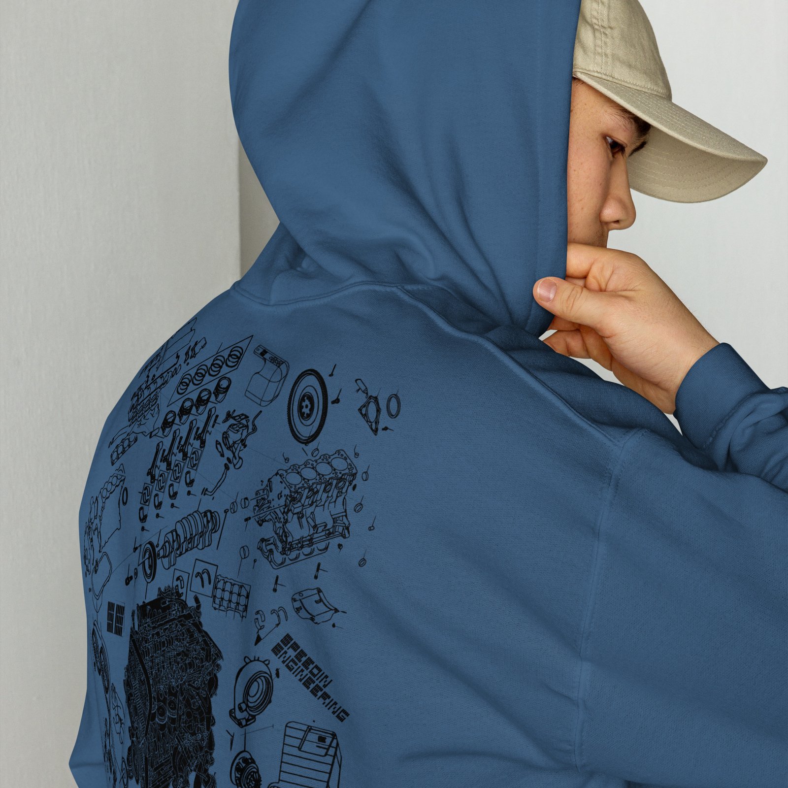 Speedin Engineering 4G63 Blueprint Hoodie - Image 17