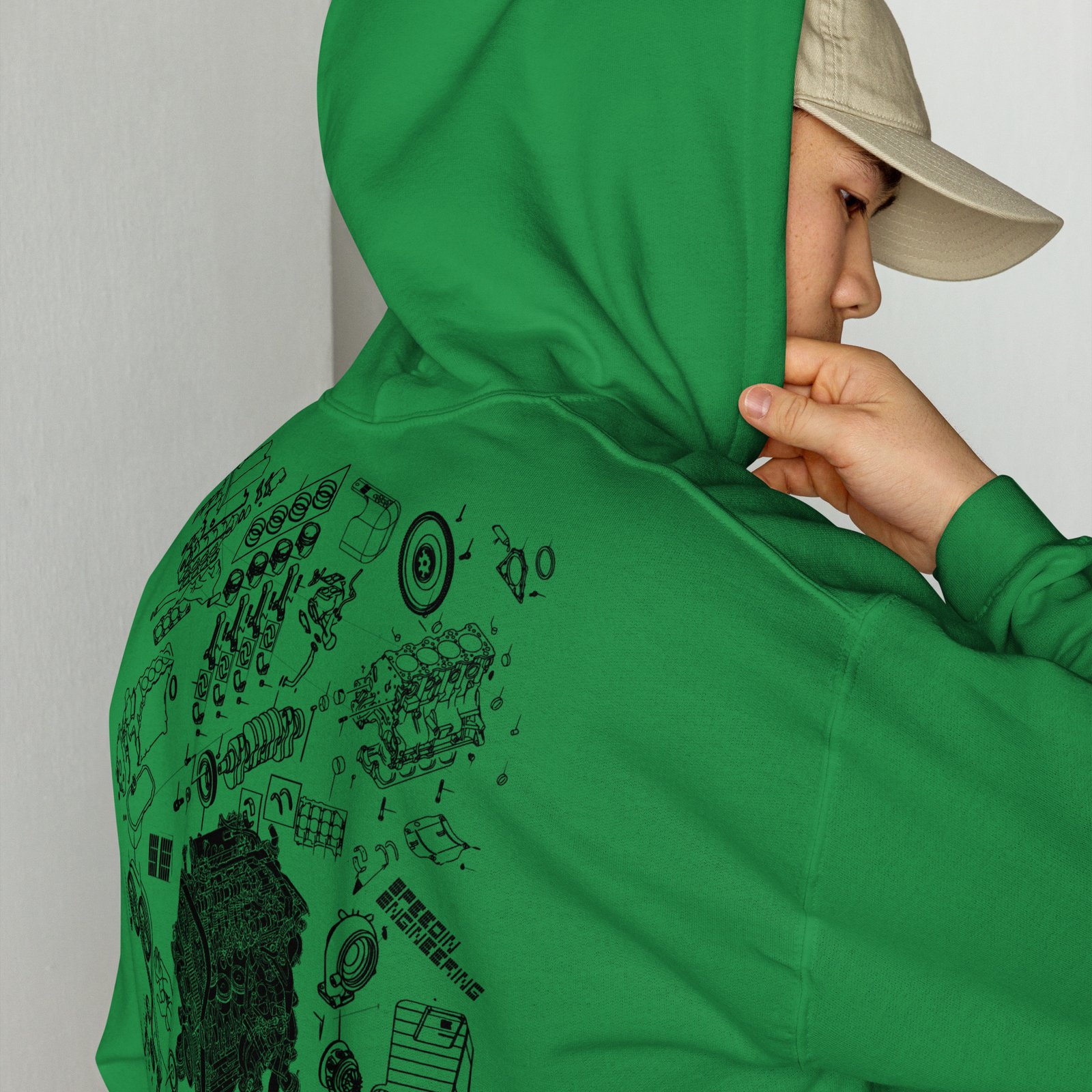 Speedin Engineering 4G63 Blueprint Hoodie - Image 21