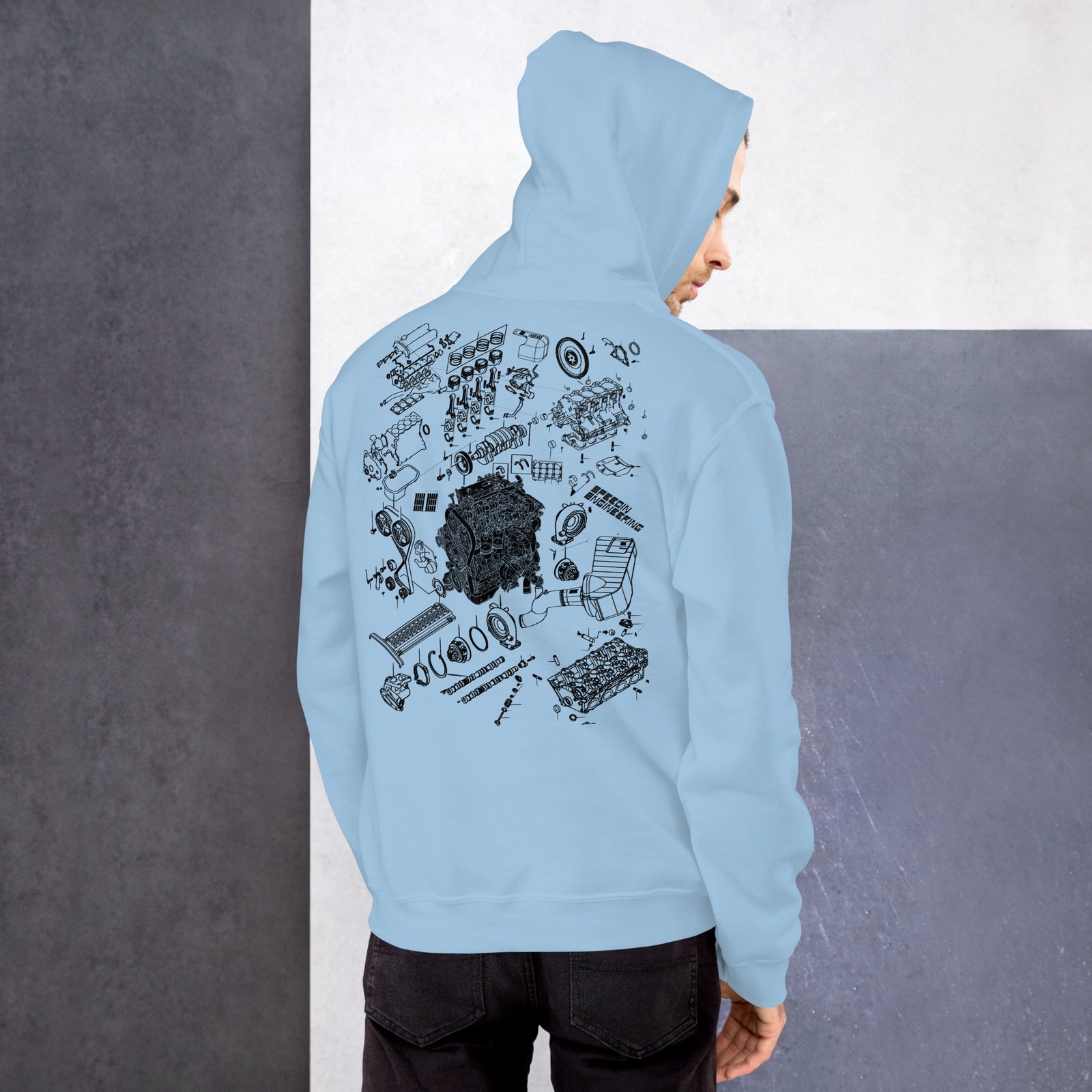 Speedin Engineering 4G63 Blueprint Hoodie - Image 7
