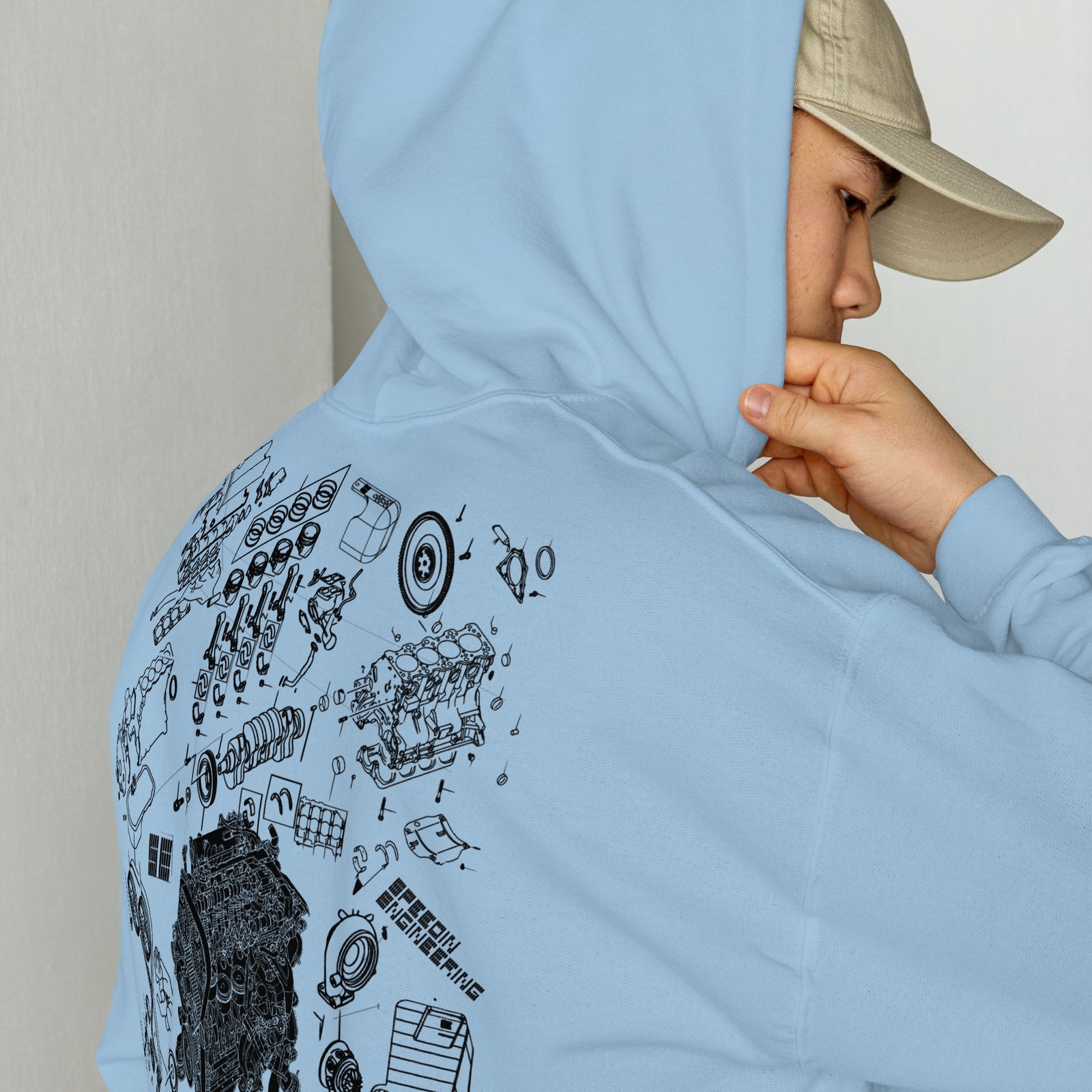 Speedin Engineering 4G63 Blueprint Hoodie - Image 31