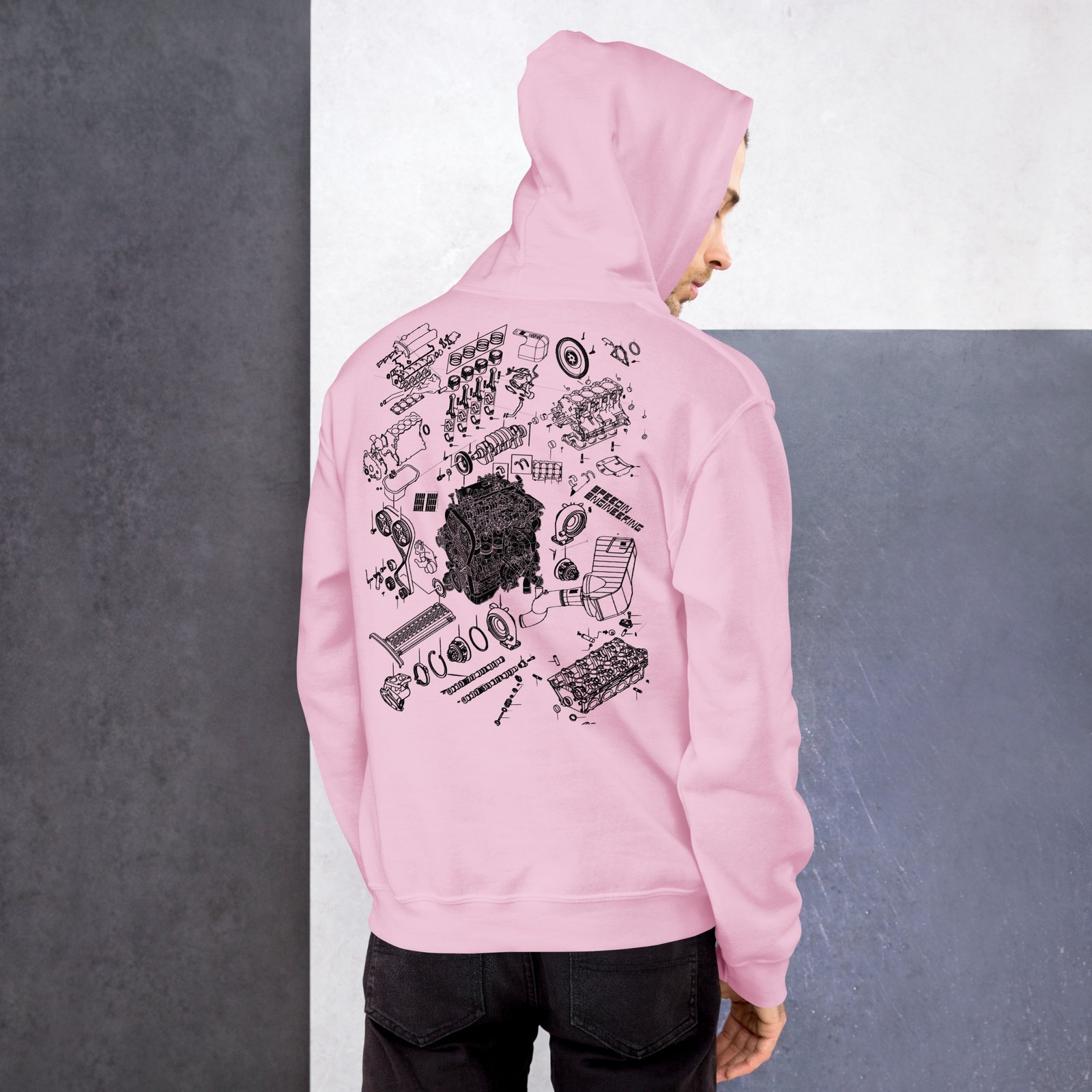 Speedin Engineering 4G63 Blueprint Hoodie - Image 8