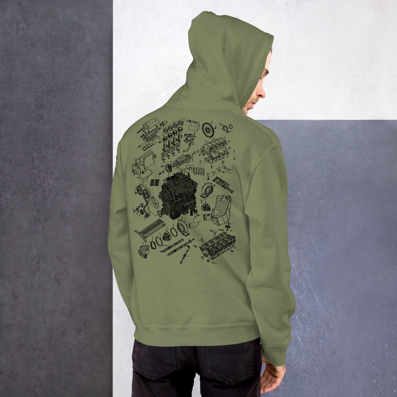Speedin Engineering 4G63 Blueprint Hoodie - Image 9