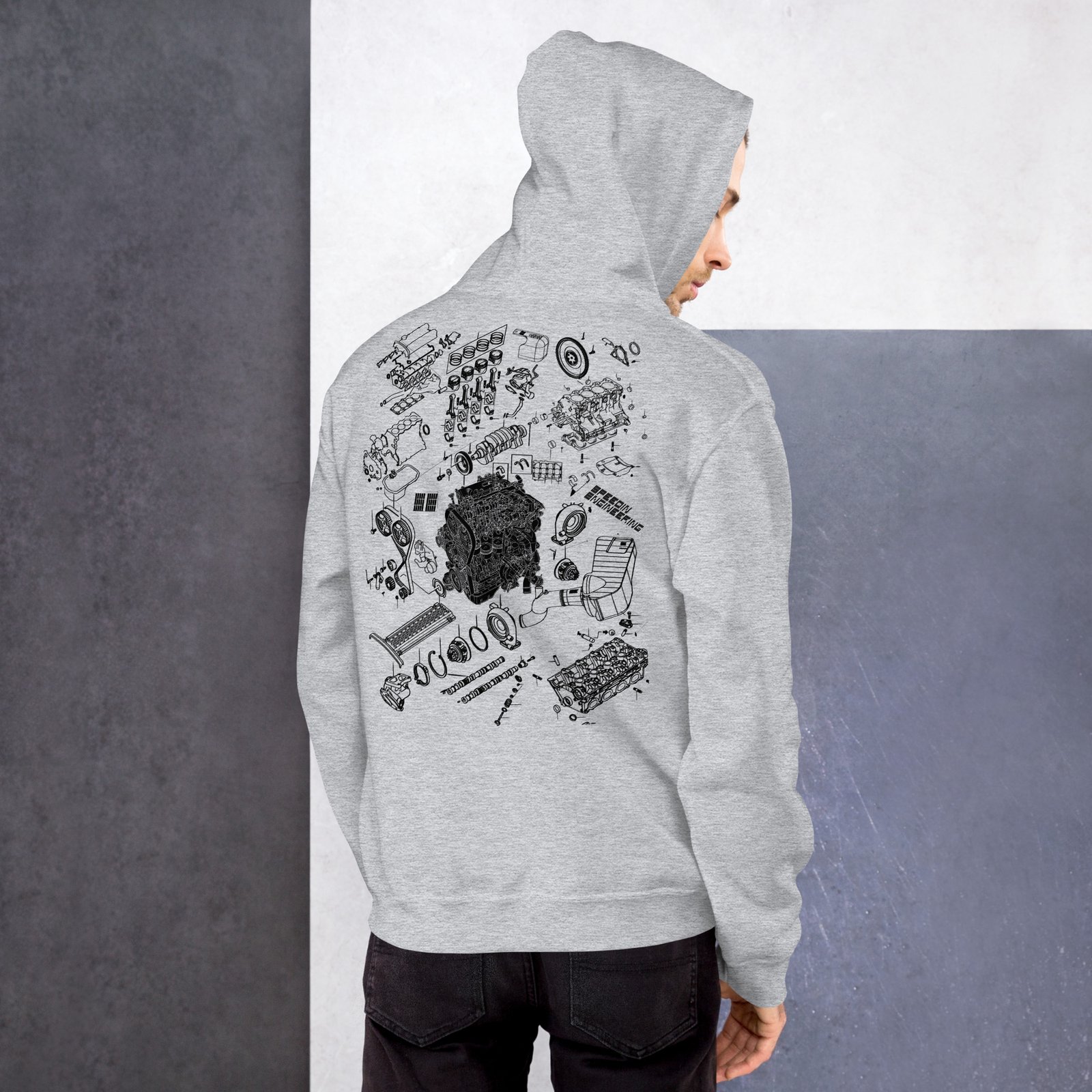 Speedin Engineering 4G63 Blueprint Hoodie - Image 5