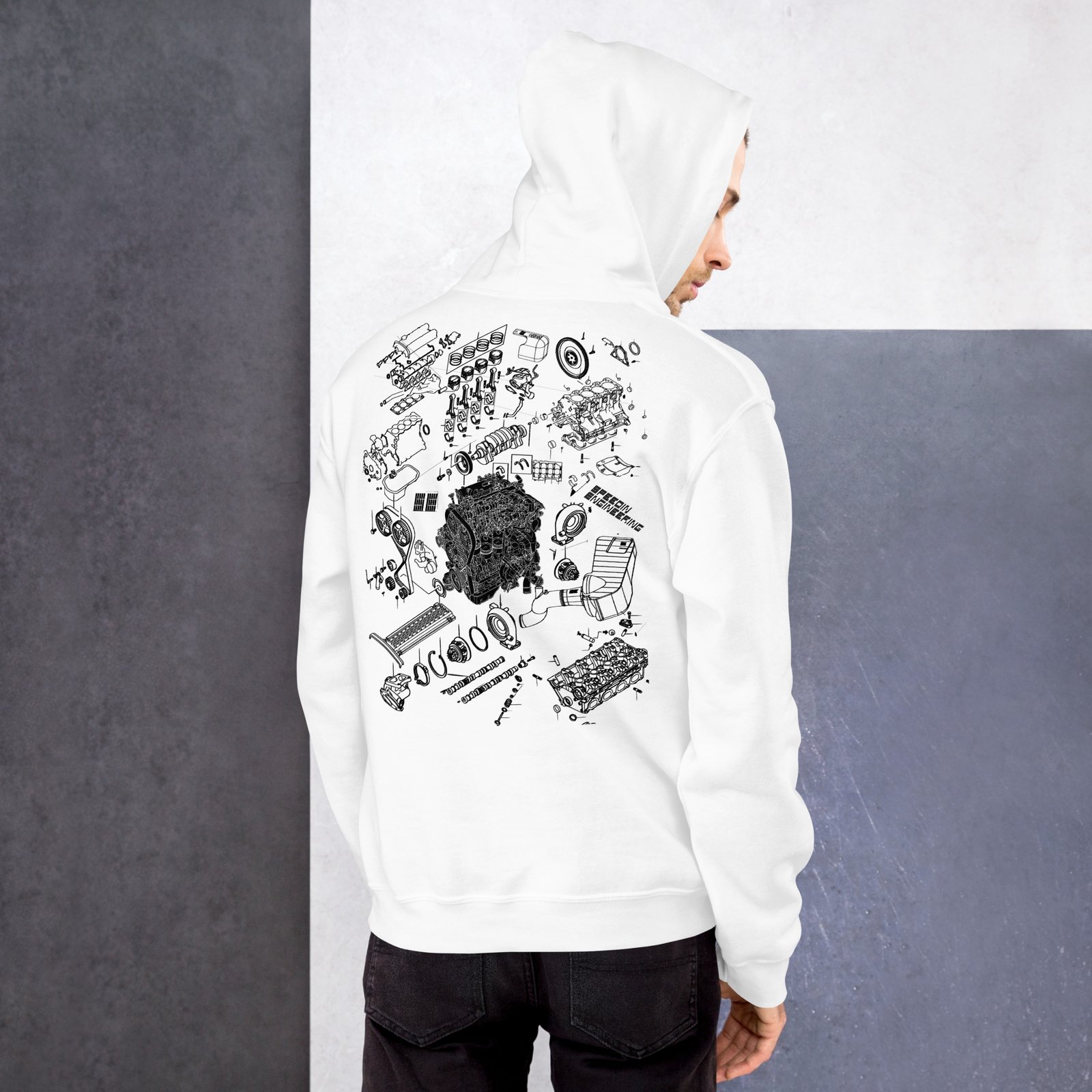 Speedin Engineering 4G63 Blueprint Hoodie - Image 2